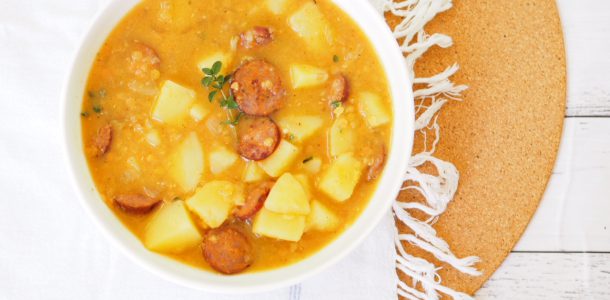 Spanish Style Chorizo and Potato Soup