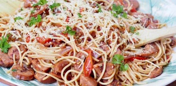 Simply Chorizo and Tomato Spaghetti