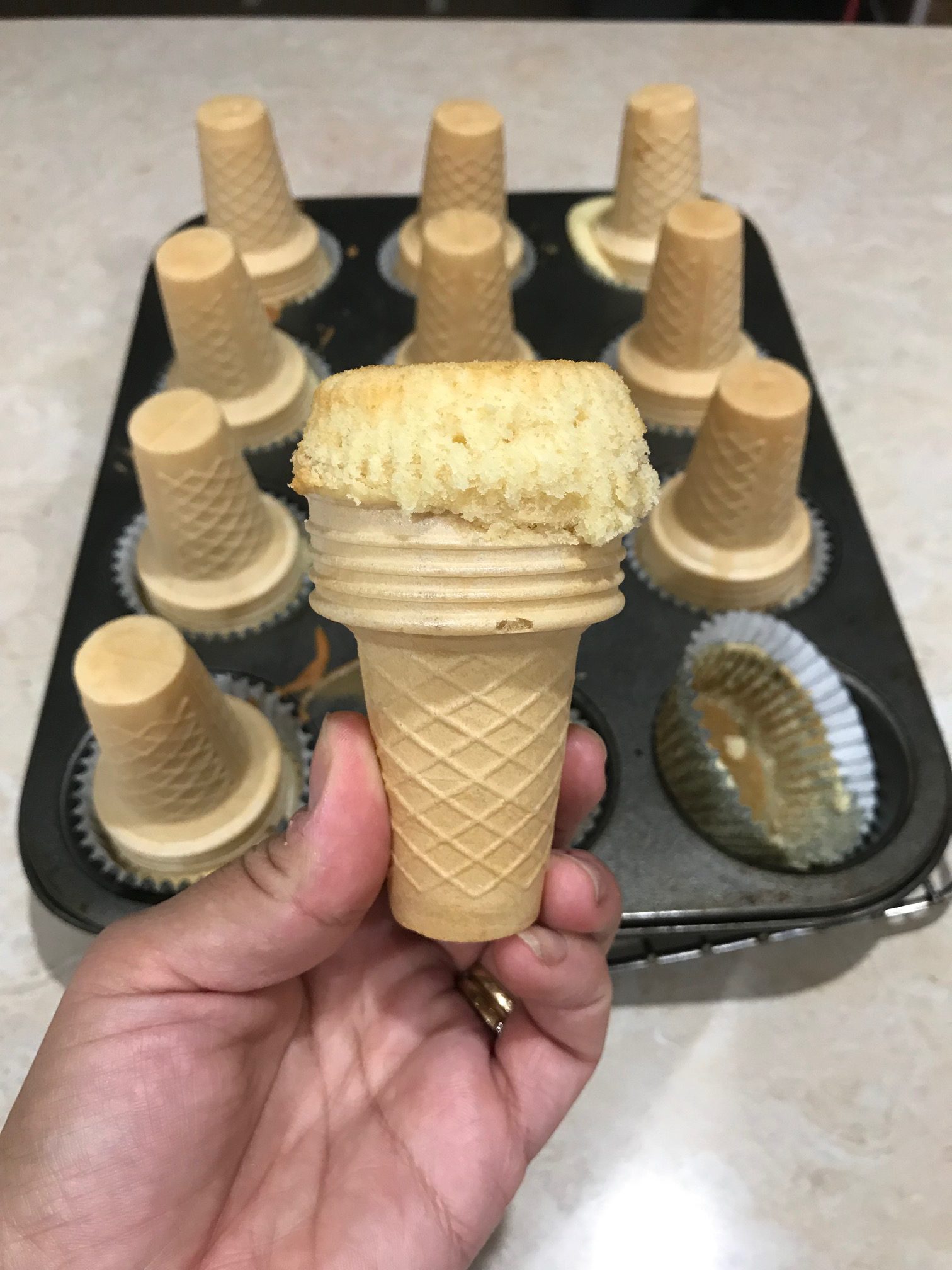 Cupcake Ice Cream Cones