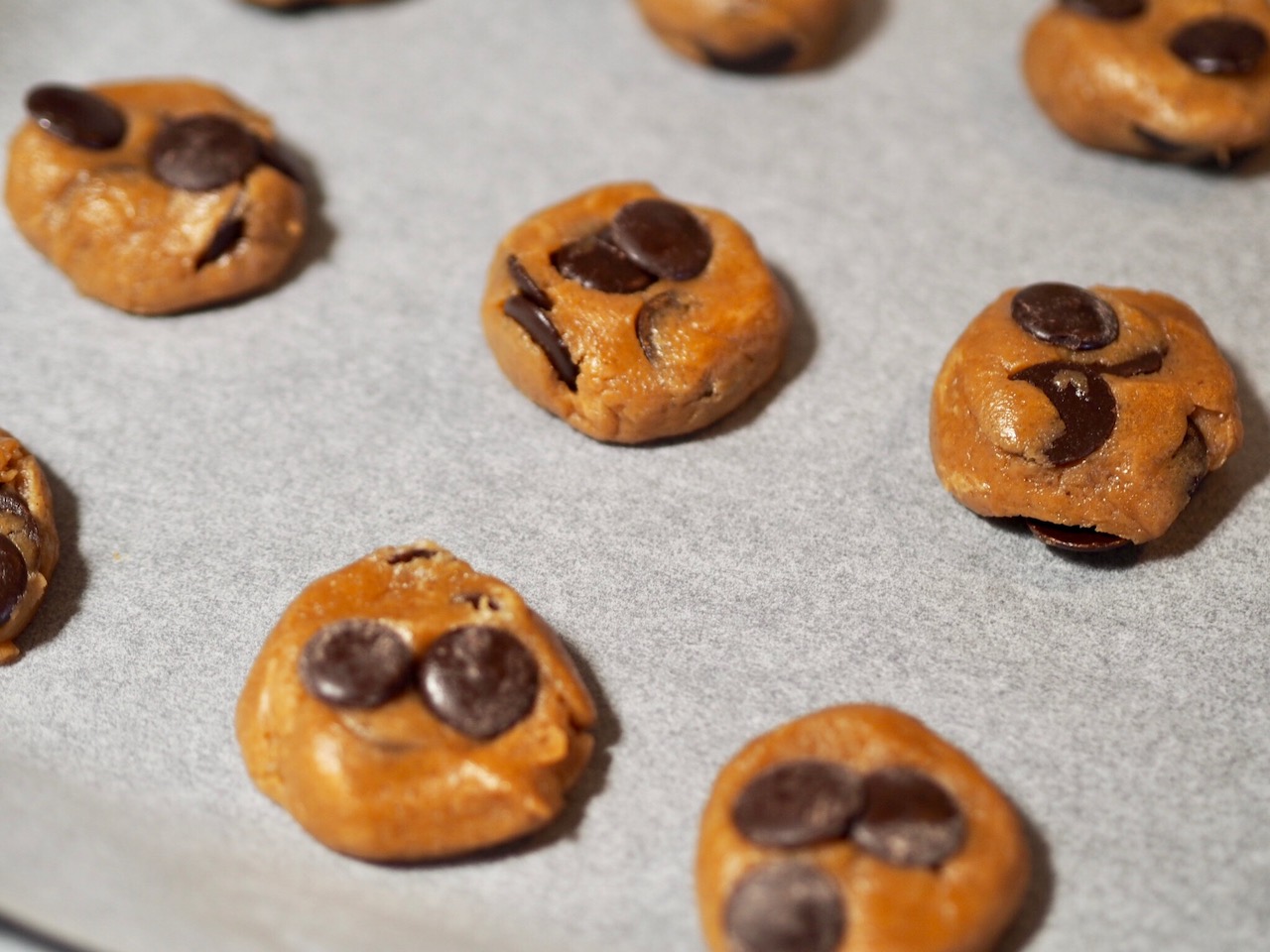 Flourless Peanut Butter and Chocolate Chip Cookies