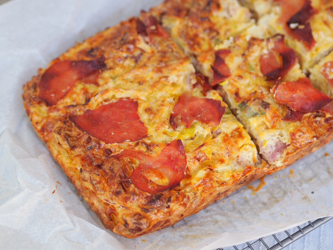 Gluten Free Leek and Ham Slice - This Is Cooking for Busy MumsThis Is ...