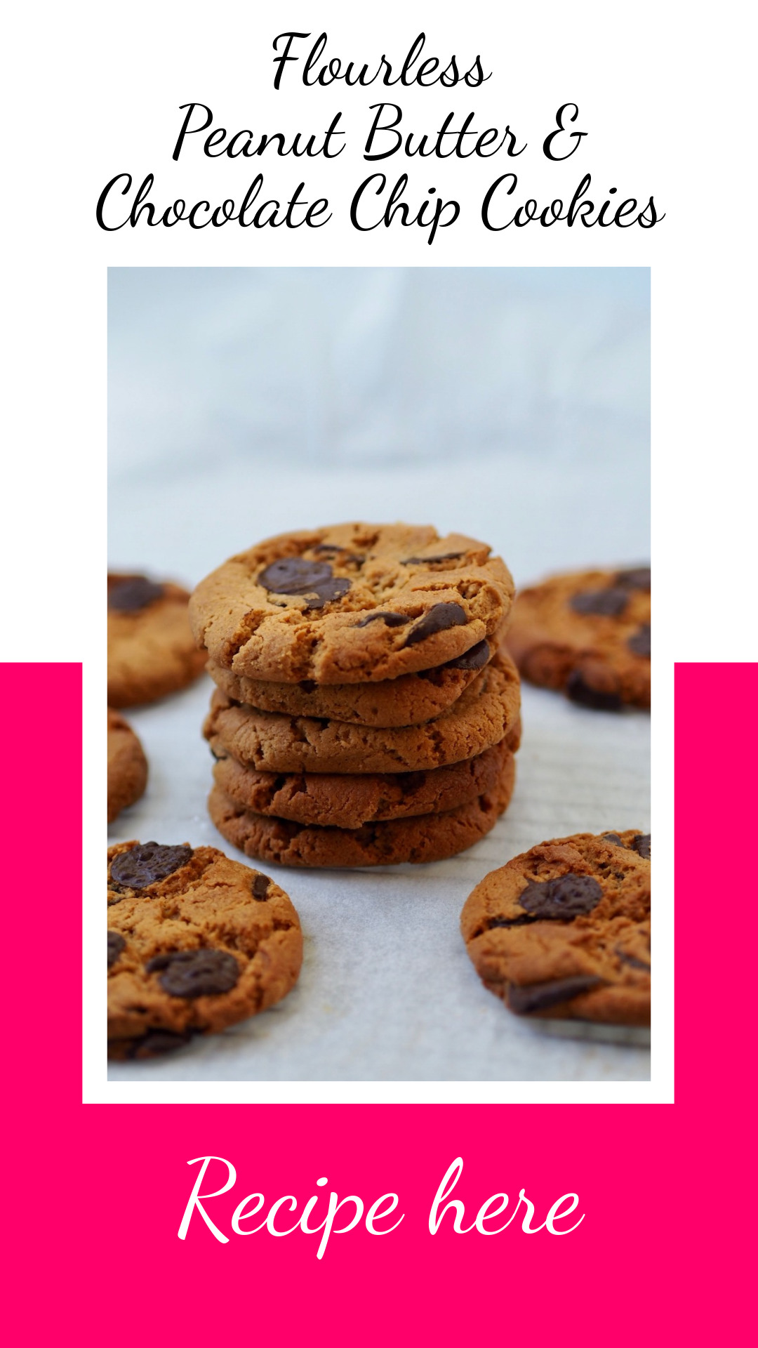 Flourless Peanut Butter and Chocolate Chip Cookies