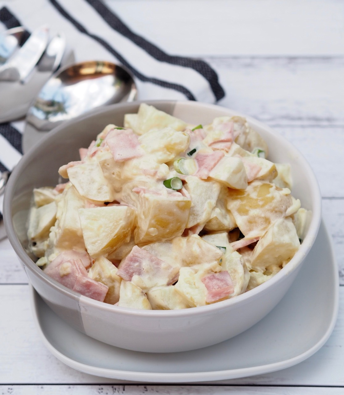 Loaded Ham Potato Salad