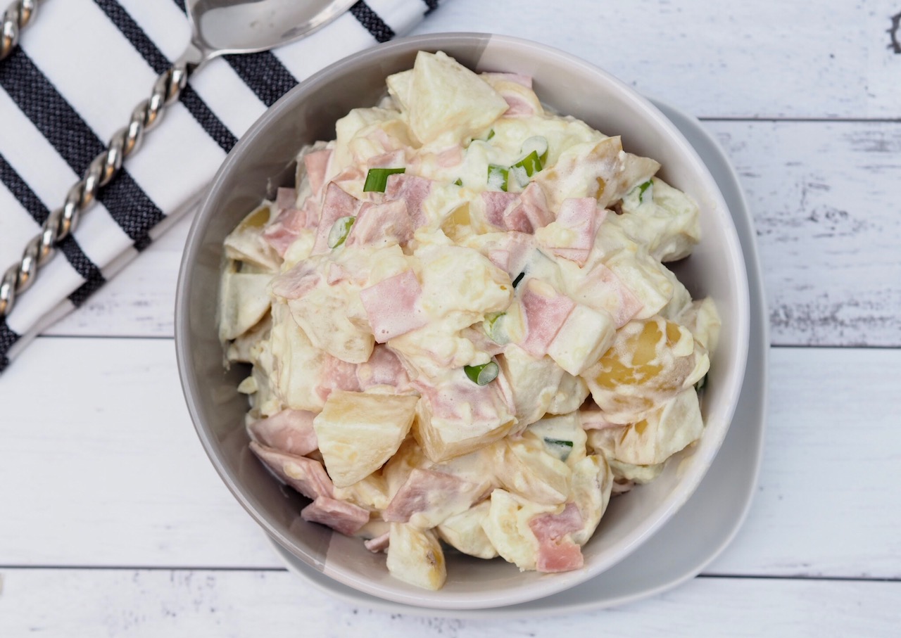 Loaded Ham Potato Salad