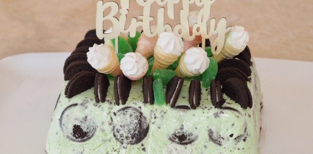 Choc Mint and Oreo Ice Cream Cake