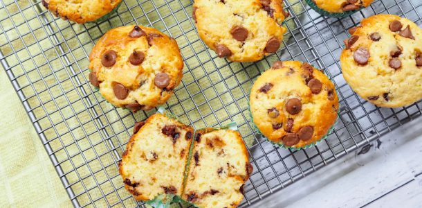 Choc Chip and Zucchini Muffins