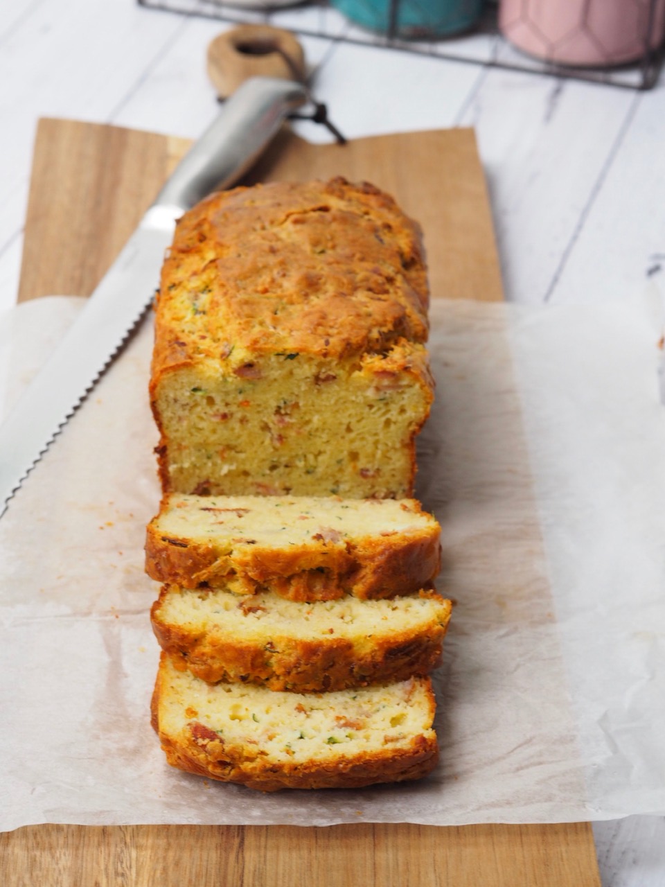 Bacon, Cheese and Zucchini Bread