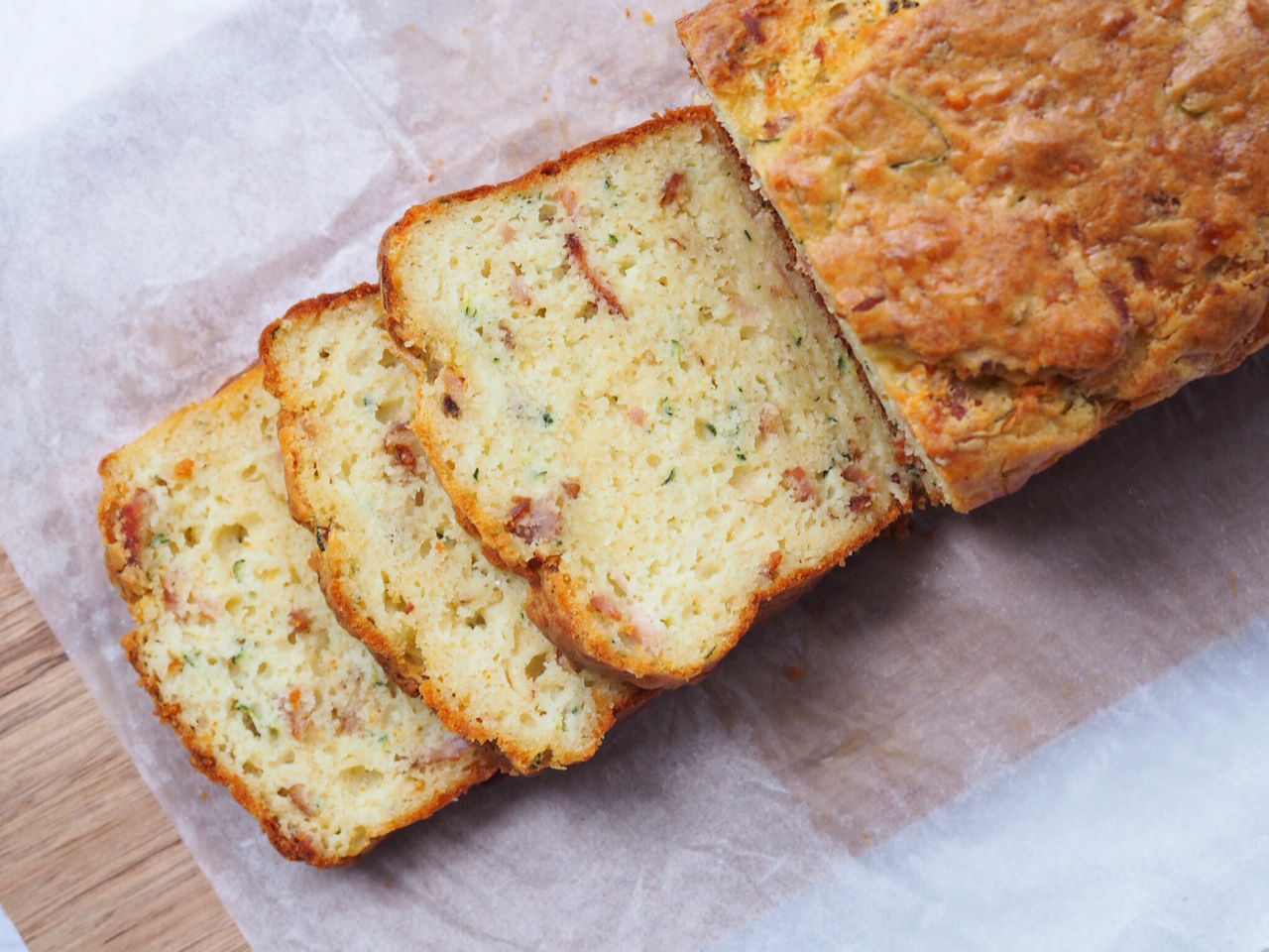 Bacon, Cheese and Zucchini Bread