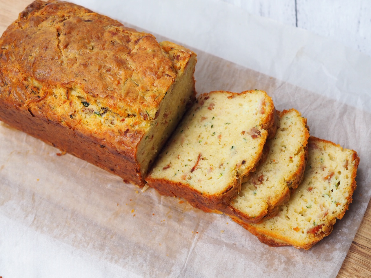 Bacon, Cheese and Zucchini Bread
