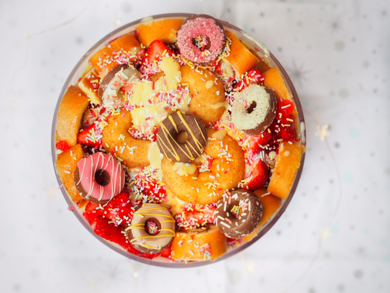 Doughnut Strawberry Trifle