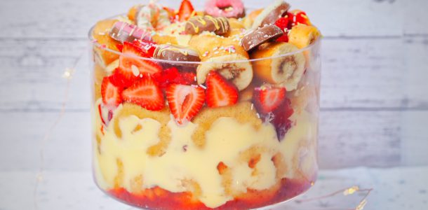 Doughnut Strawberry Trifle