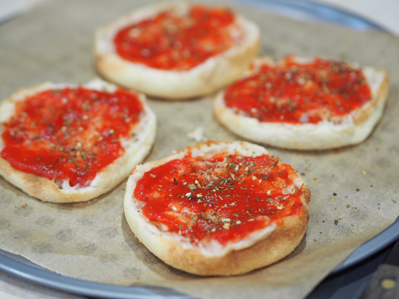 English Muffin Pizza Toppers