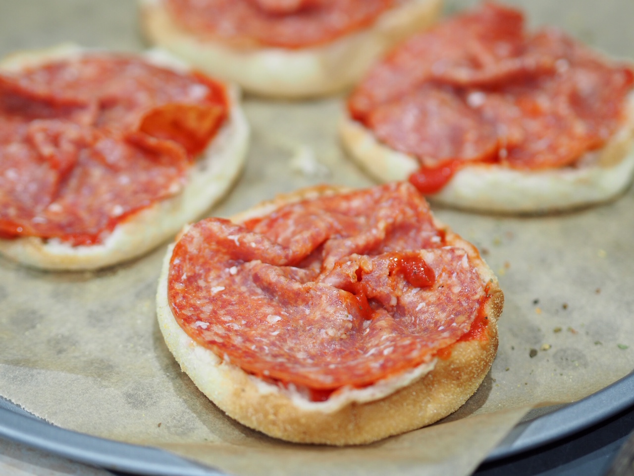 English Muffin Pizza Toppers