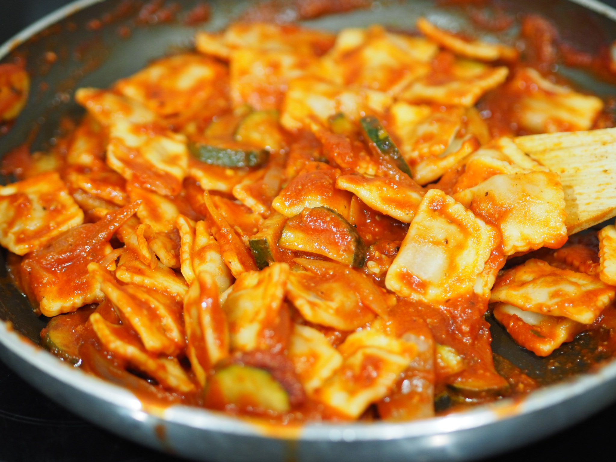 A Vegetable Sauce to Jazz up Store Bought Ravioli