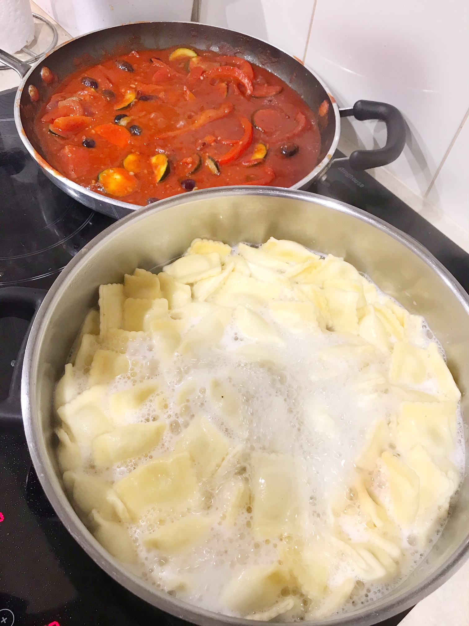 A Vegetable Sauce to Jazz up Store Bought Ravioli