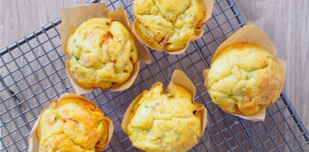 Gluten Free Ham and Zucchini Muffins