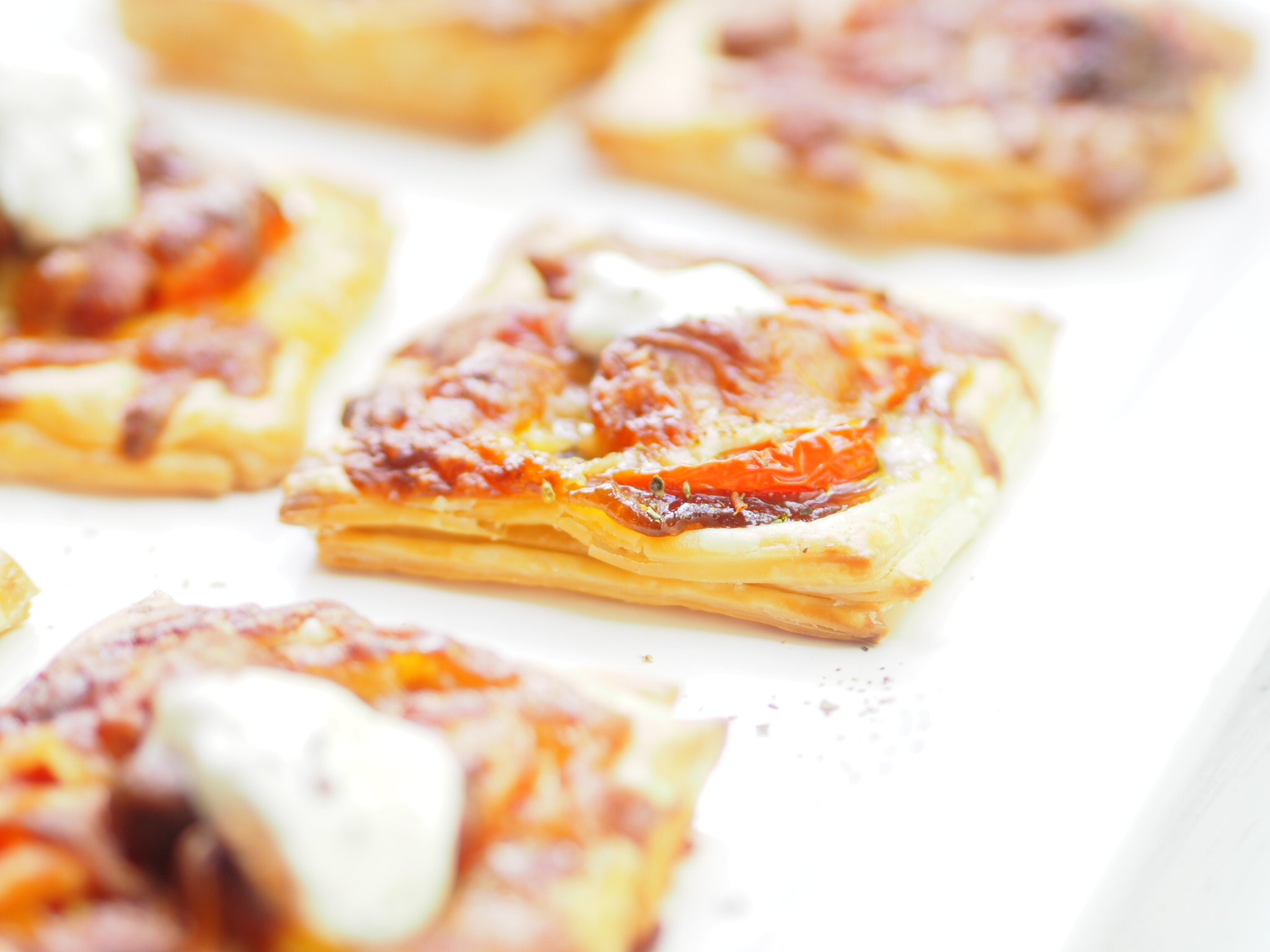 Chorizo Puff Pastry Tarts