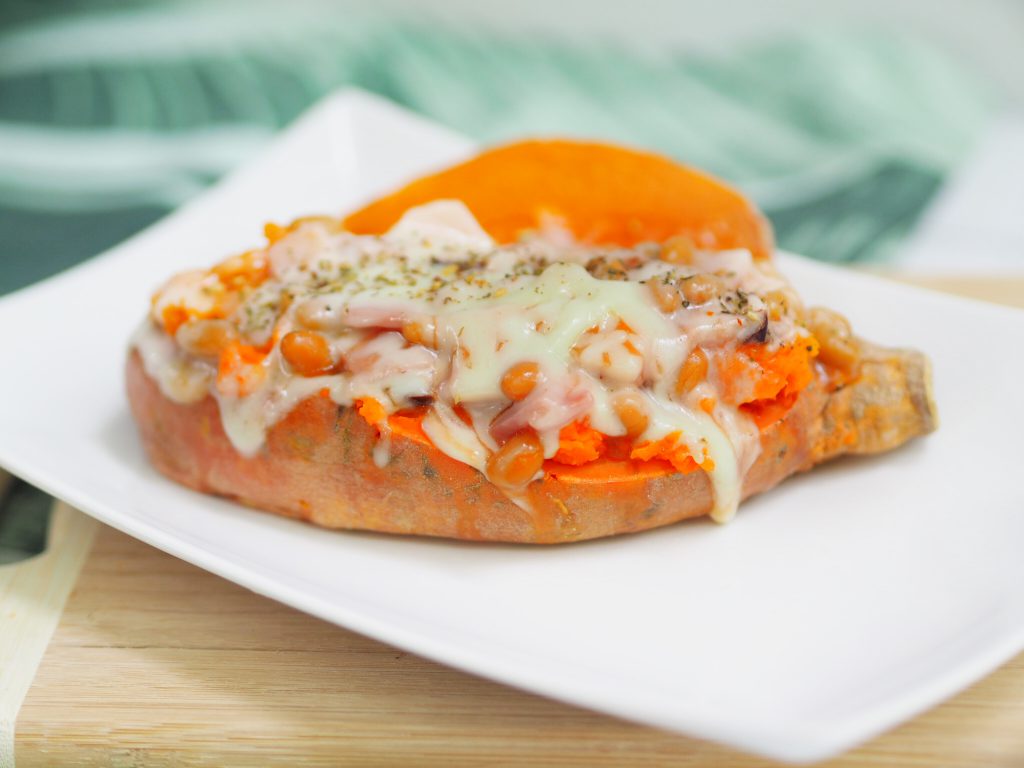 Microwave Baked Sweet Potato - This Is Cooking for Busy MumsThis Is