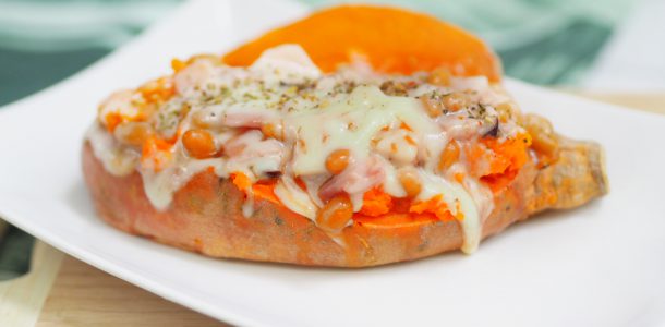 Microwave Baked Sweet Potato