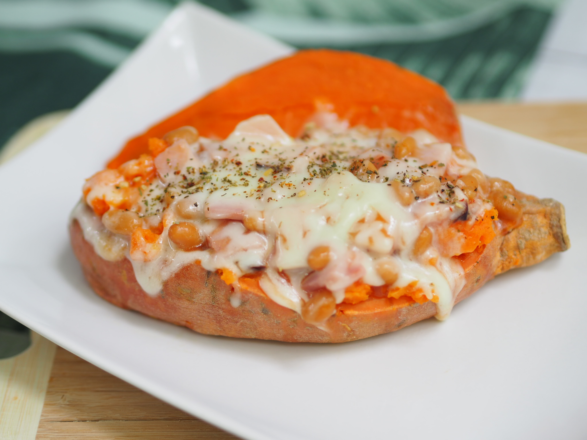 Microwave Baked Sweet Potato