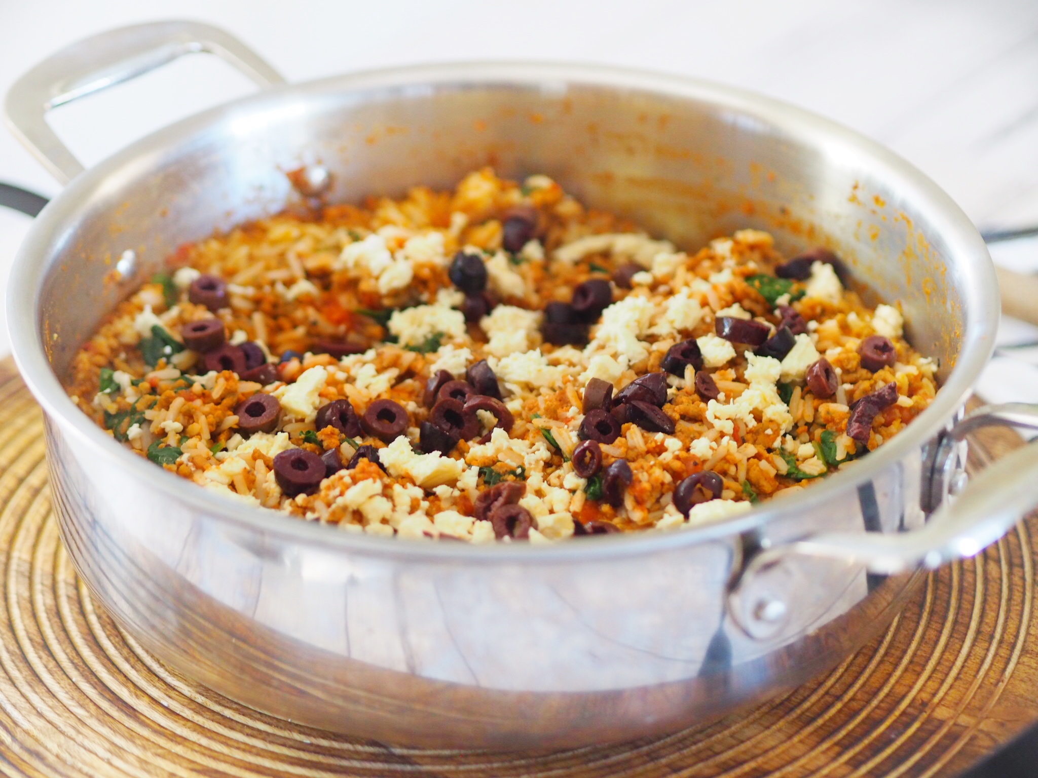 Greek Inspired Beef Pilaf