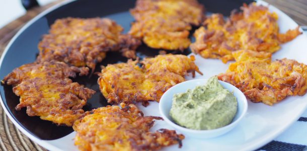 Pumpkin and Ham Fritters