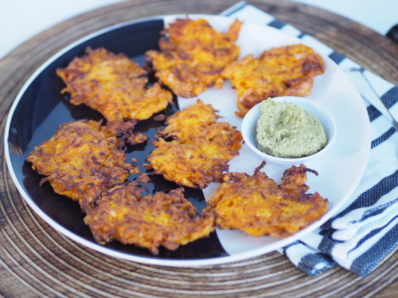 Pumpkin and Ham Fritters