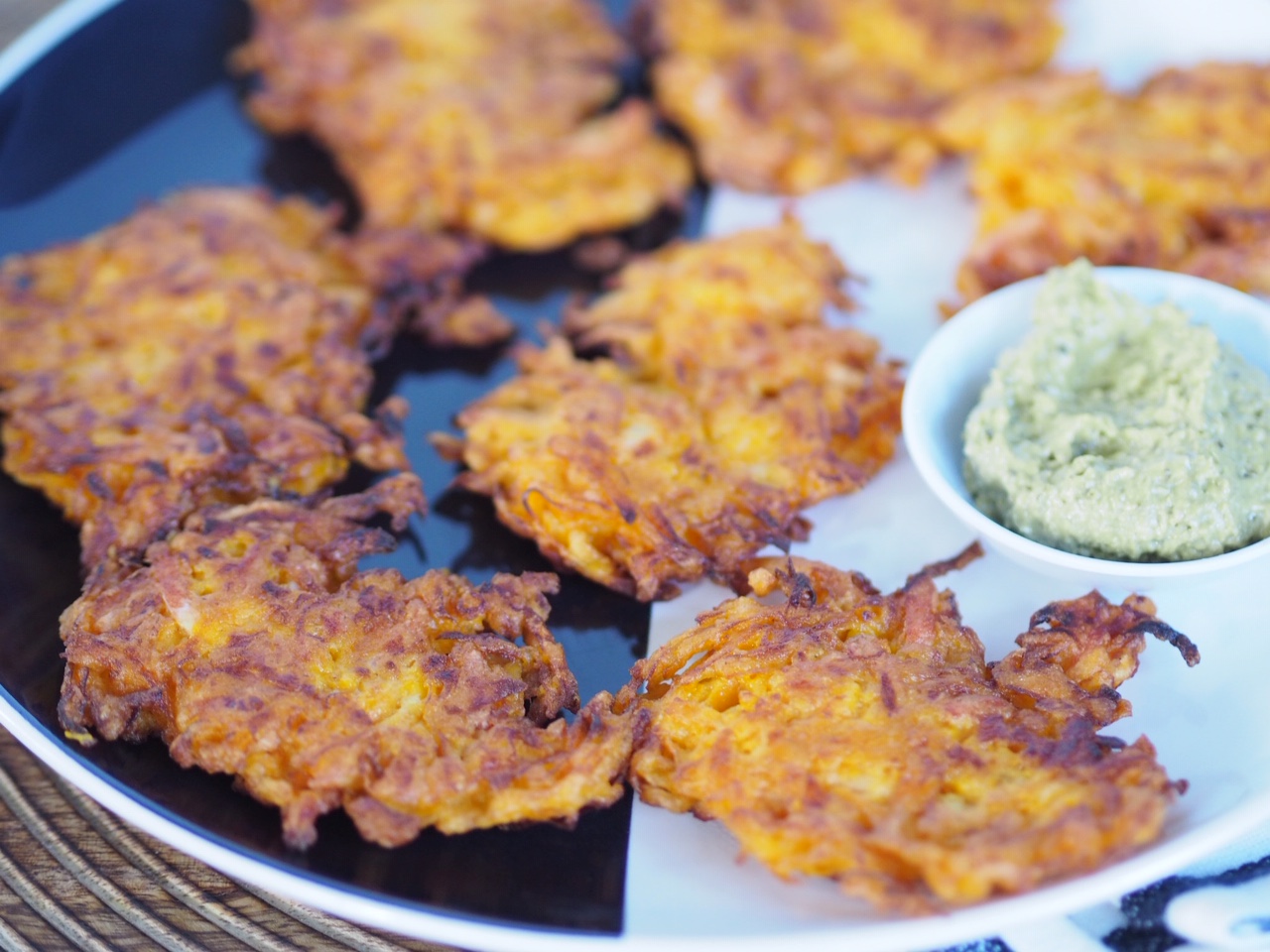 Pumpkin and Ham Fritters